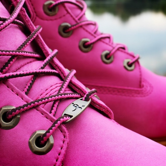 🆕Timberland Unisex Nubuck Work Pink Boots - Picture 6 of 8